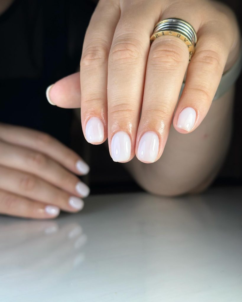 Milky White Nails 22 Ideas: Timeless Elegance for 2024 - 2025