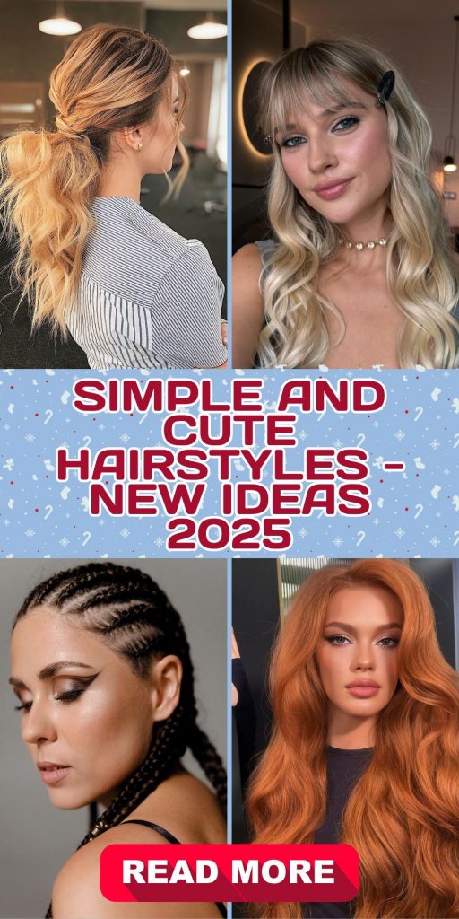 Simple and Cute Hairstyles - NEW Ideas 2025