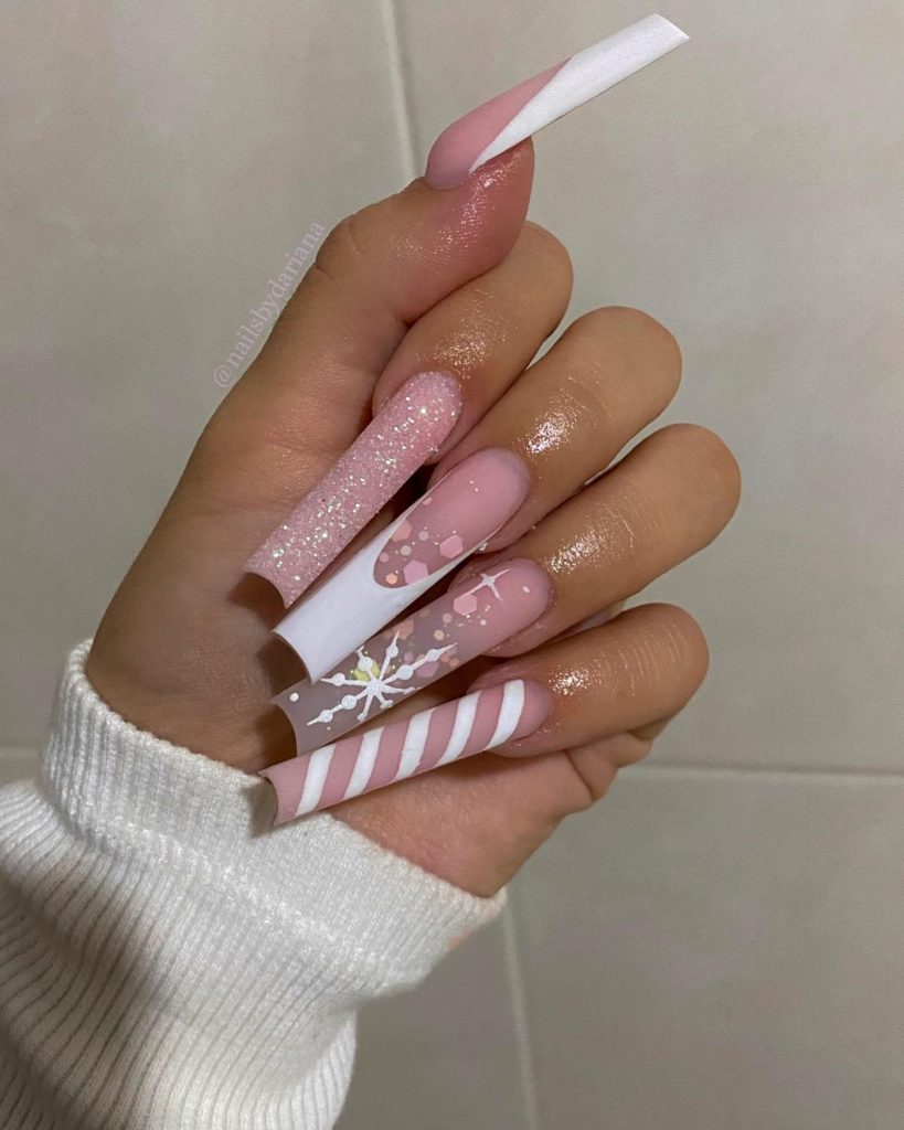 Pink Winter Nails 2024 - 2025: Trending Designs You’ll Love This Season 25 Ideas