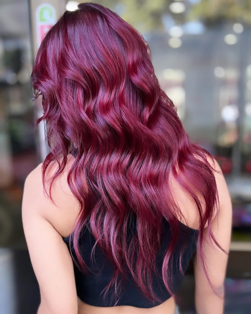 Wine Red Hair Color 22 Ideas 2025