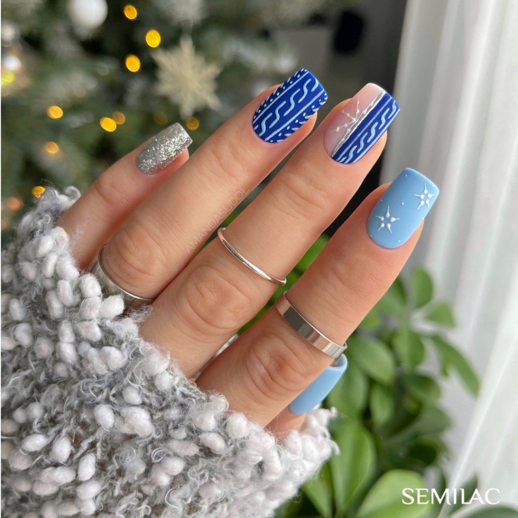 Winter Nails Square 2024 - 2025: Inspiring Looks for the Season