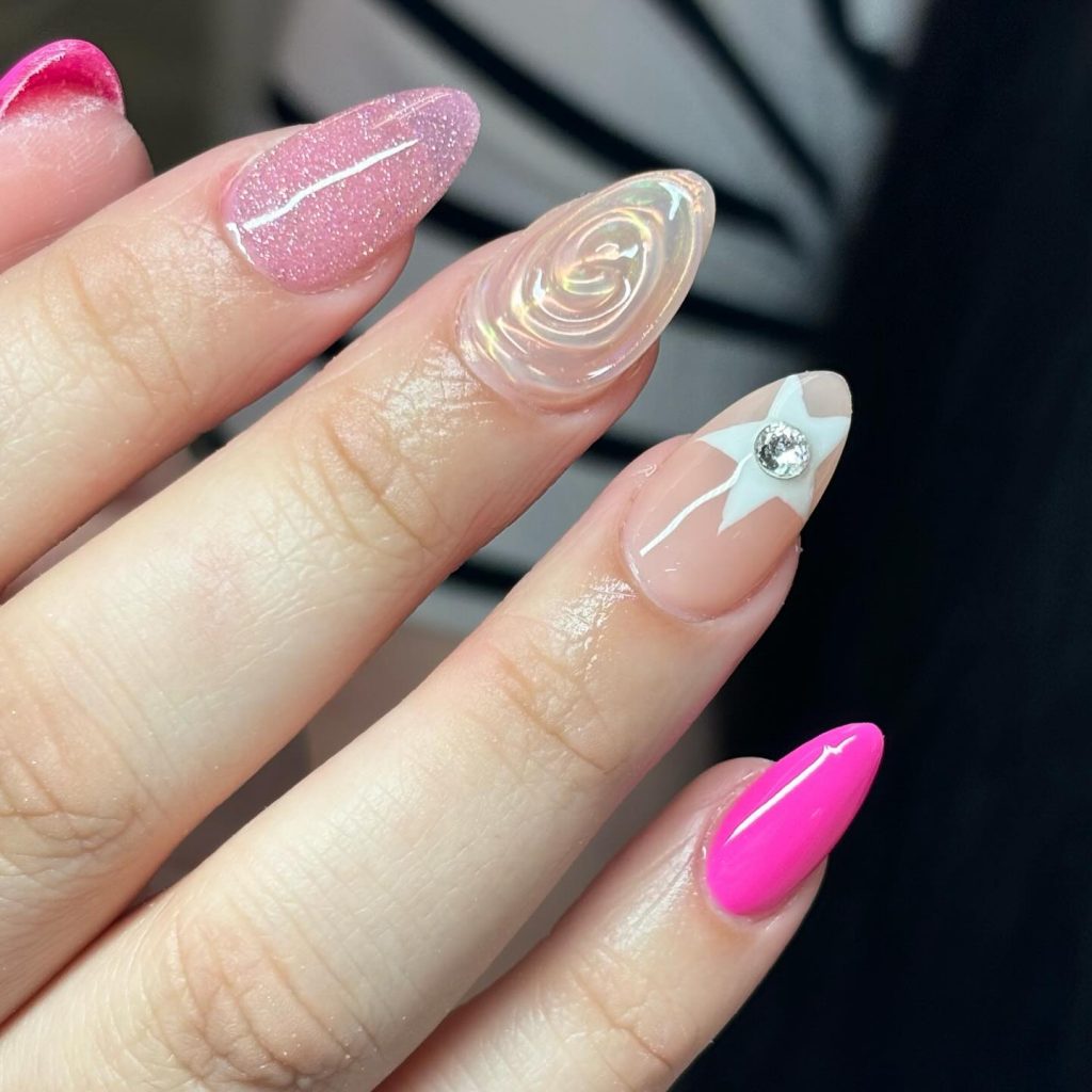 Pink Winter Nails 2024 - 2025: Trending Designs You’ll Love This Season 25 Ideas