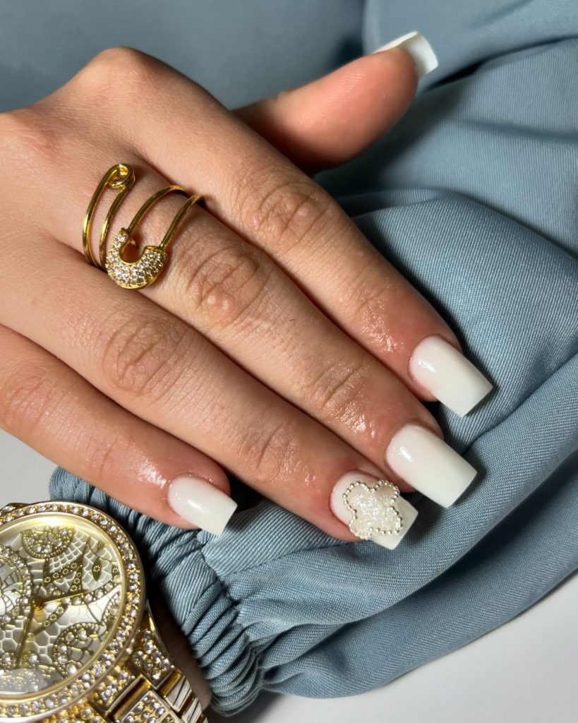 Milky White Nails 22 Ideas: Timeless Elegance for 2024 - 2025