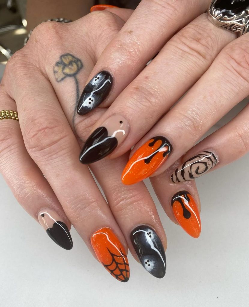 October Nails Designs 19 Ideas: Stunning Fall and Halloween Inspirations