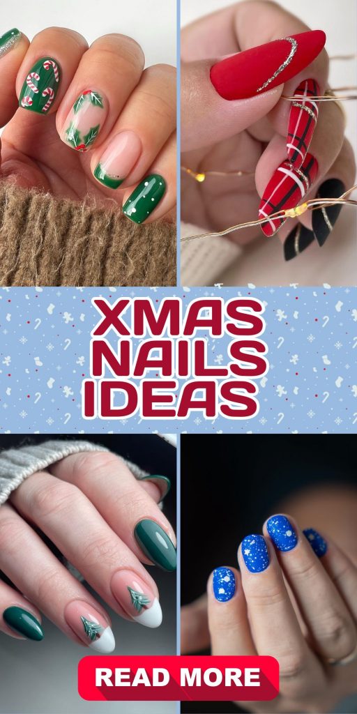 Xmas Nails 24 Ideas: Stylish and Simple Holiday Designs