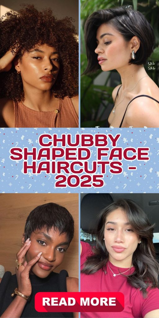 Chubby Shaped Face Haircuts - 2025: Best Styles and 21 Ideas for Flattering Looks