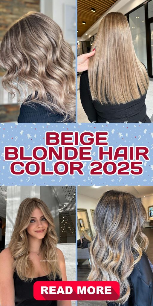 Beige Blonde Hair Color 2025: Elevating Your Look 23 Ideas