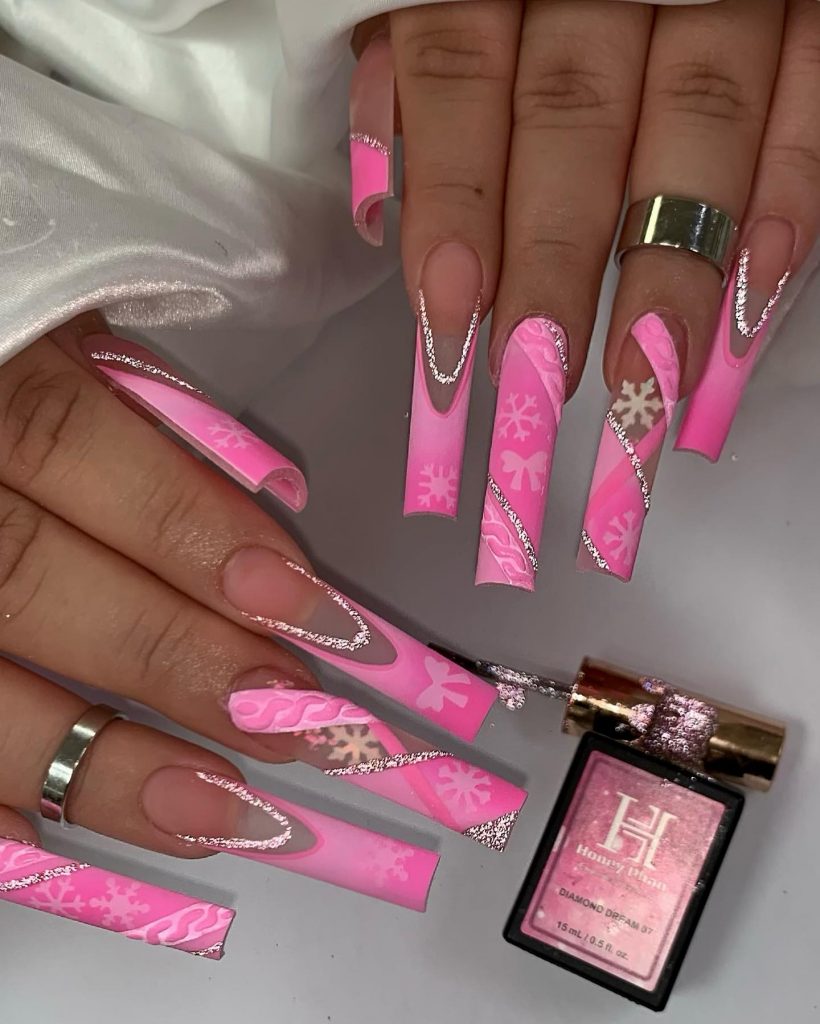 Pink Winter Nails 2024 - 2025: Trending Designs You’ll Love This Season 25 Ideas