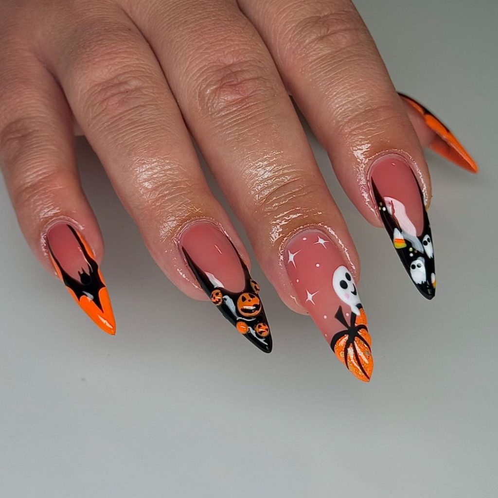 October Nails Designs 19 Ideas: Stunning Fall and Halloween Inspirations