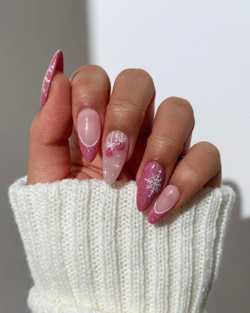 Pink Winter Nails 2024 - 2025: Trending Designs You’ll Love This Season 25 Ideas