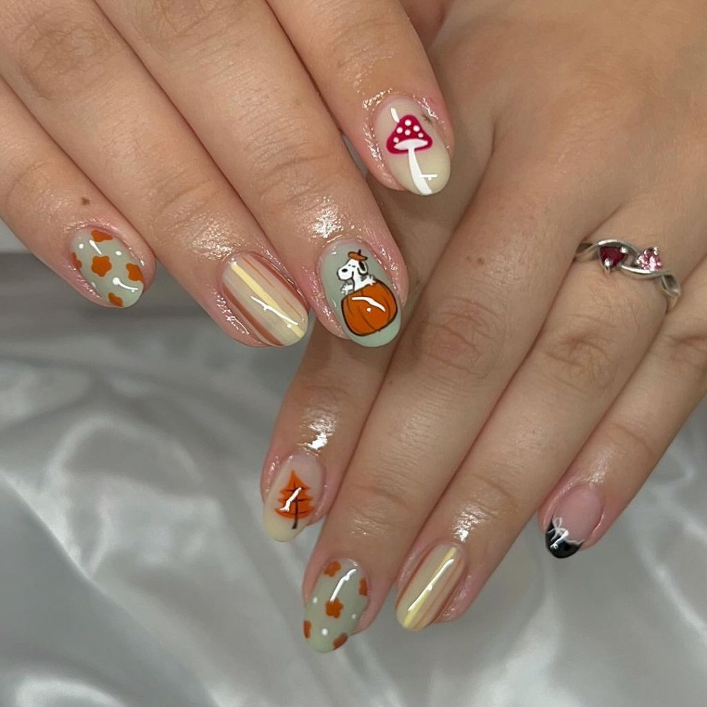 October Nails Designs 19 Ideas: Stunning Fall and Halloween Inspirations