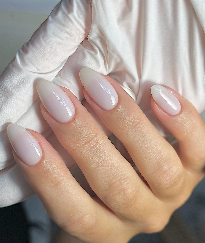 Milky White Nails 22 Ideas: Timeless Elegance for 2024 - 2025