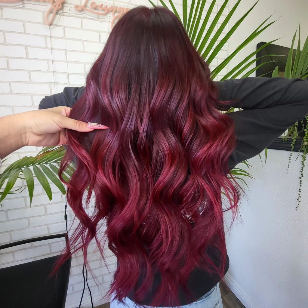 Wine Red Hair Color 22 Ideas 2025