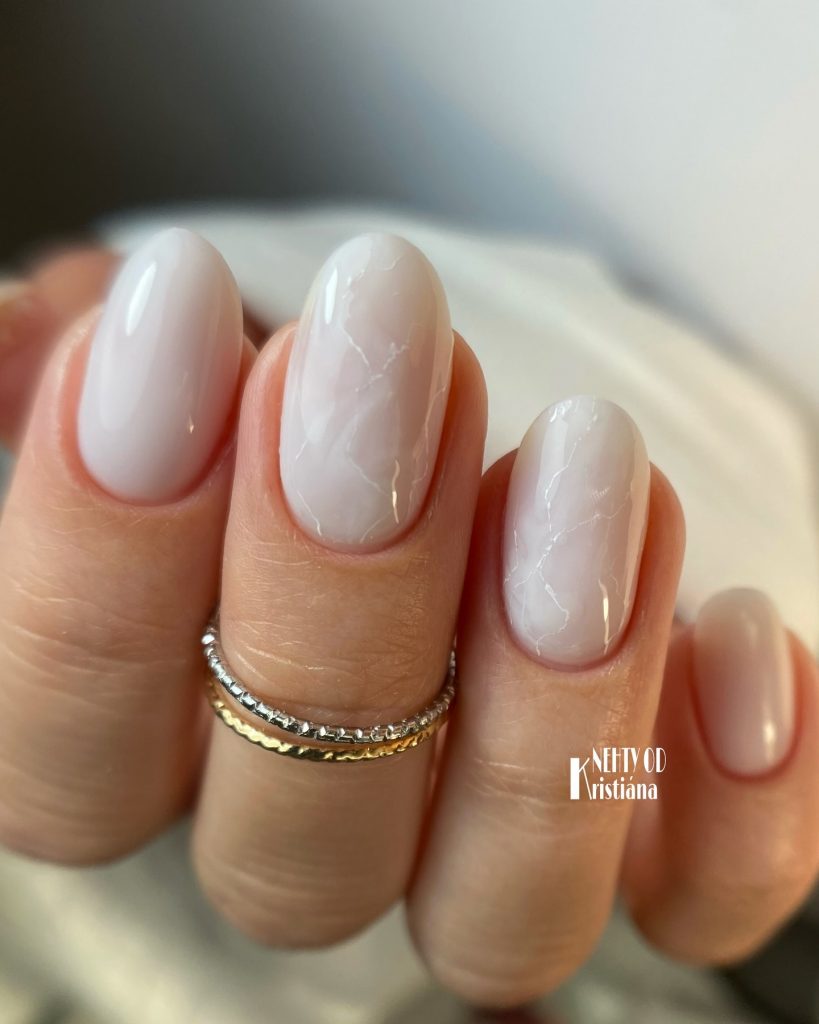 Milky White Nails 22 Ideas: Timeless Elegance for 2024 - 2025