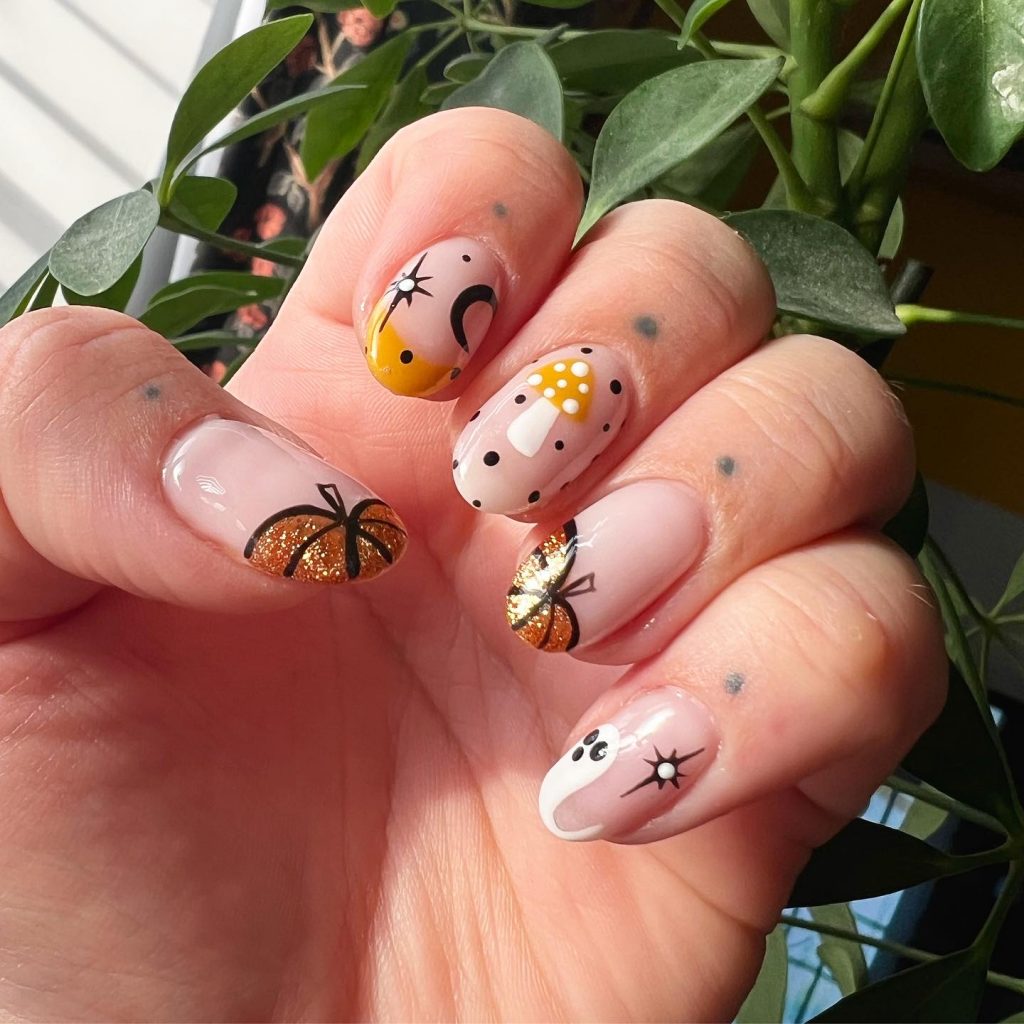 October Nails Designs 19 Ideas: Stunning Fall and Halloween Inspirations