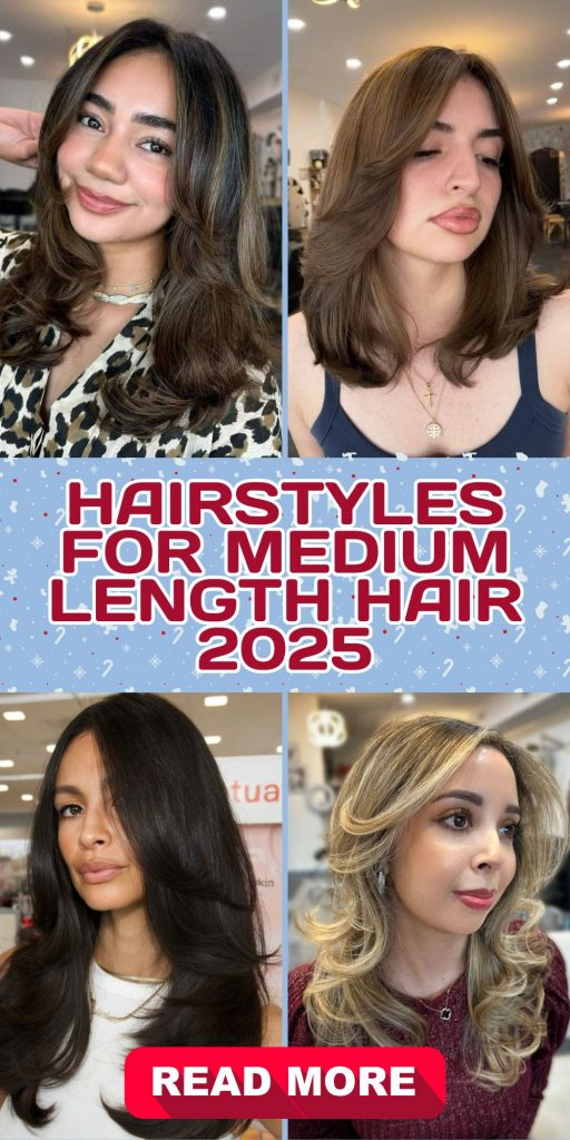 Hairstyles for Medium Length Hair 2025: 20 Trendy and Stunning Ideas