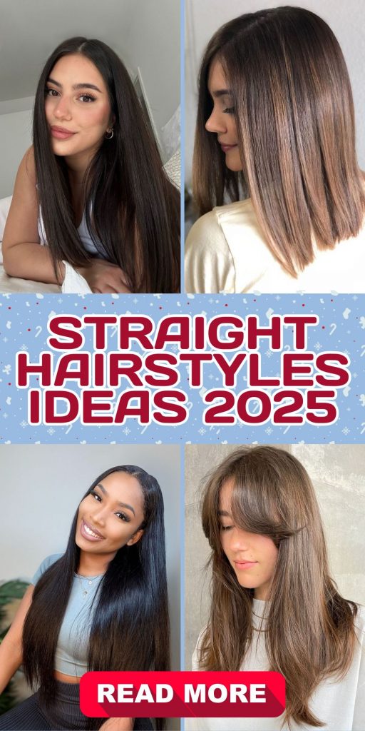 Straight Hairstyles 2025: Elegant and Trendy Looks for Every Occasion 20 Ideas