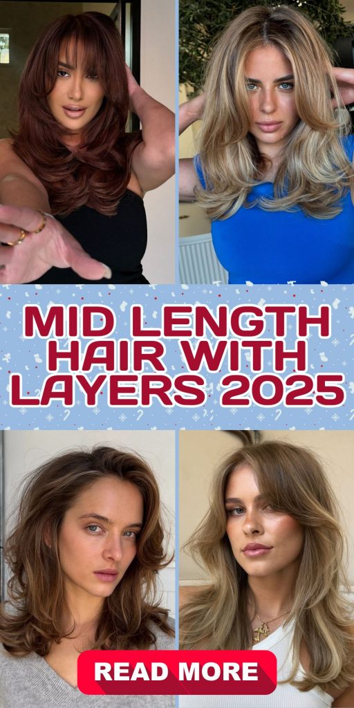 Mid Length Hair with Layers 2025: Trendy Styles for Every Look 21 Ideas