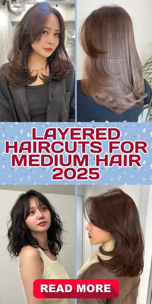 Layered Haircuts for Medium Hair 2025: Stylish and Versatile Choices 20 Ideas