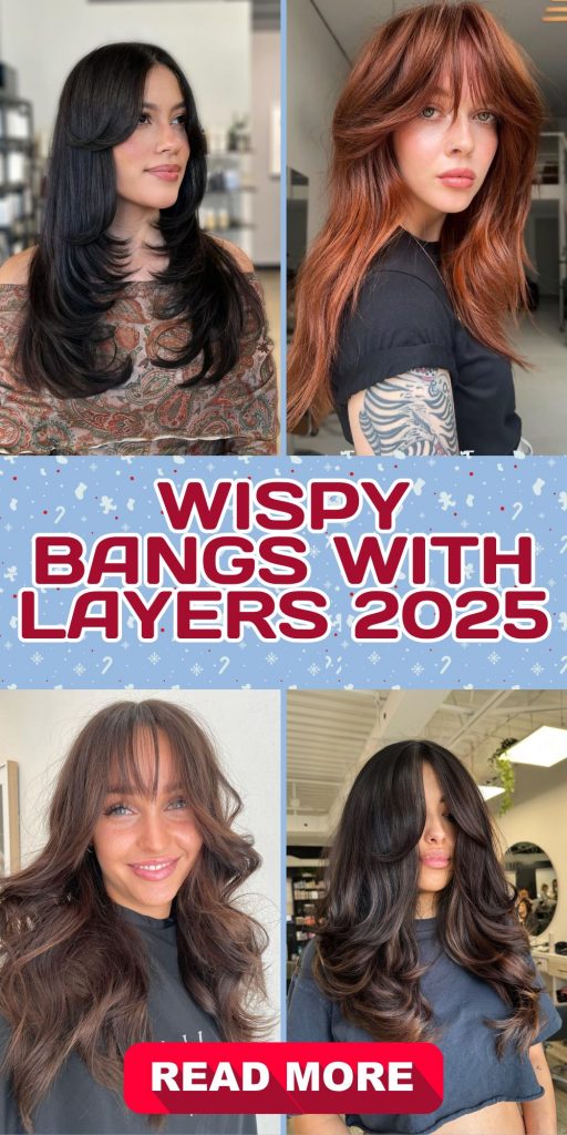 Wispy Bangs with Layers: The Must-Have Hair Trend of 2025 22 Ideas