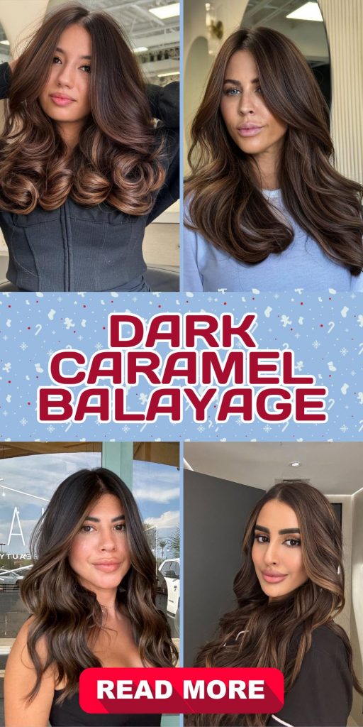 Dark Caramel Balayage: A Timeless Trend for Every Hair Type 22 Ideas