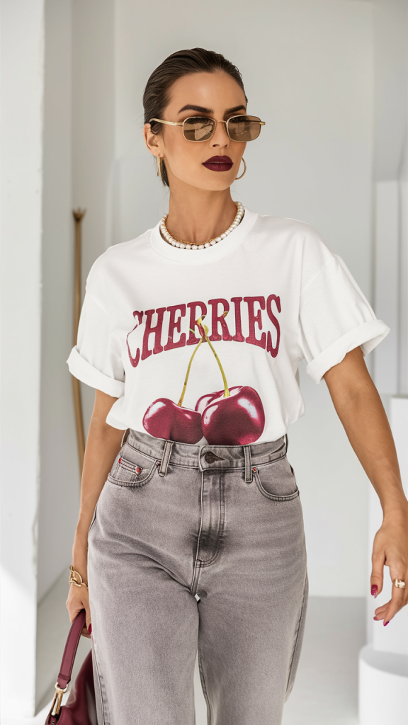 Fresh Looks: 22 Spring T-Shirt Outfit Ideas for 2025