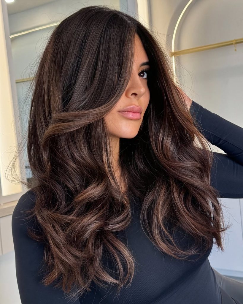 Dark Caramel Balayage: A Timeless Trend for Every Hair Type 22 Ideas