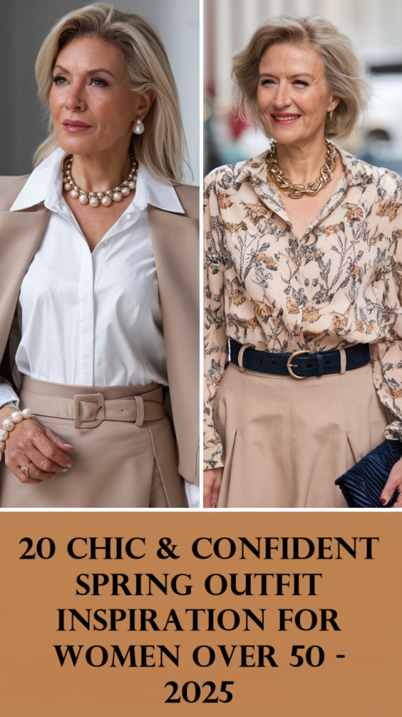 Chic & Confident Spring Outfit Inspiration for Women Over 50 - 2025: 20 Stylish Ideas