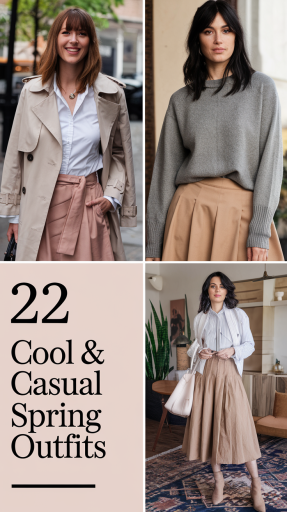 Cool & Casual Spring Outfits 2025: 22 Stylish Ideas for Every Occasion