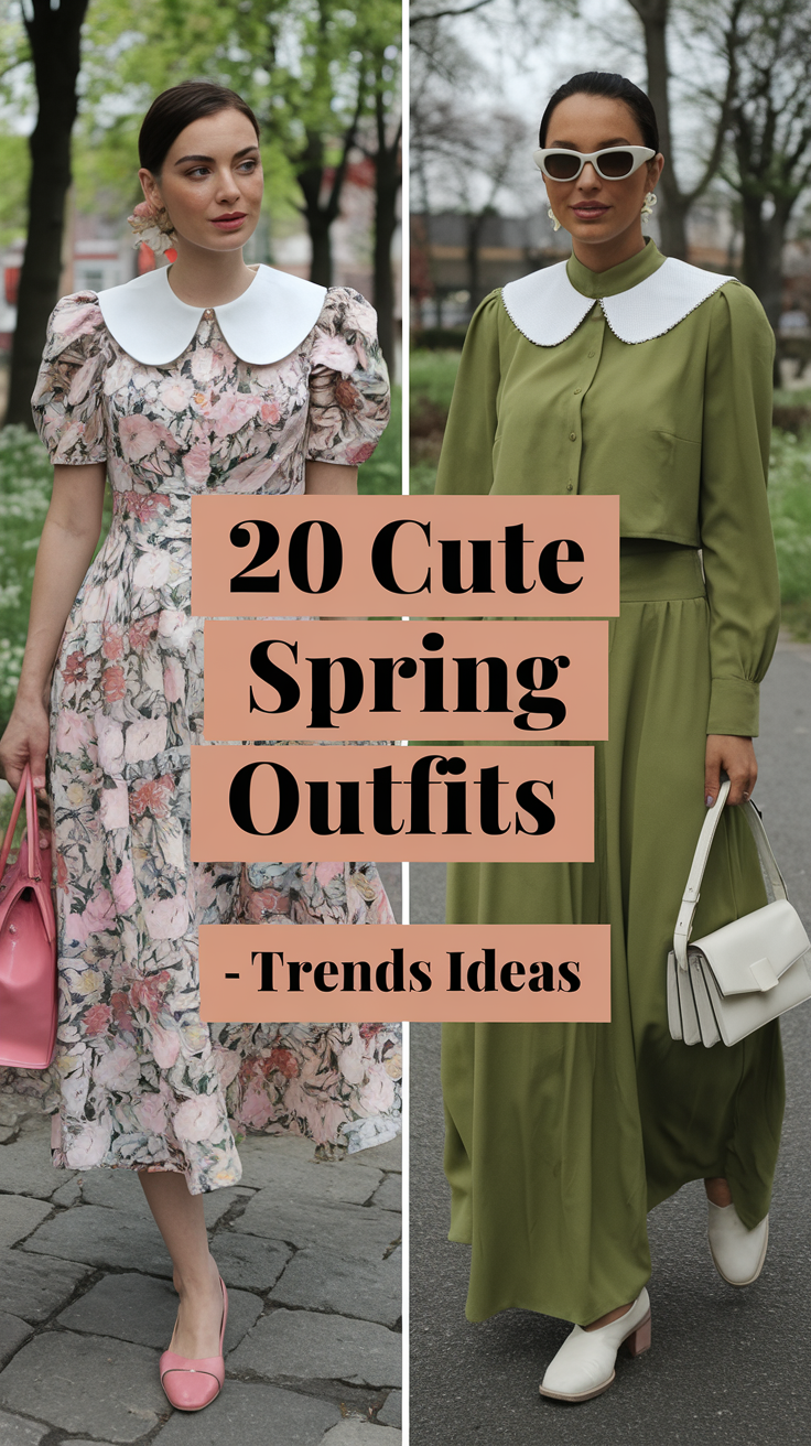 20 Cute Spring Outfits Trends Ideas 2025 For Women Aesthetic