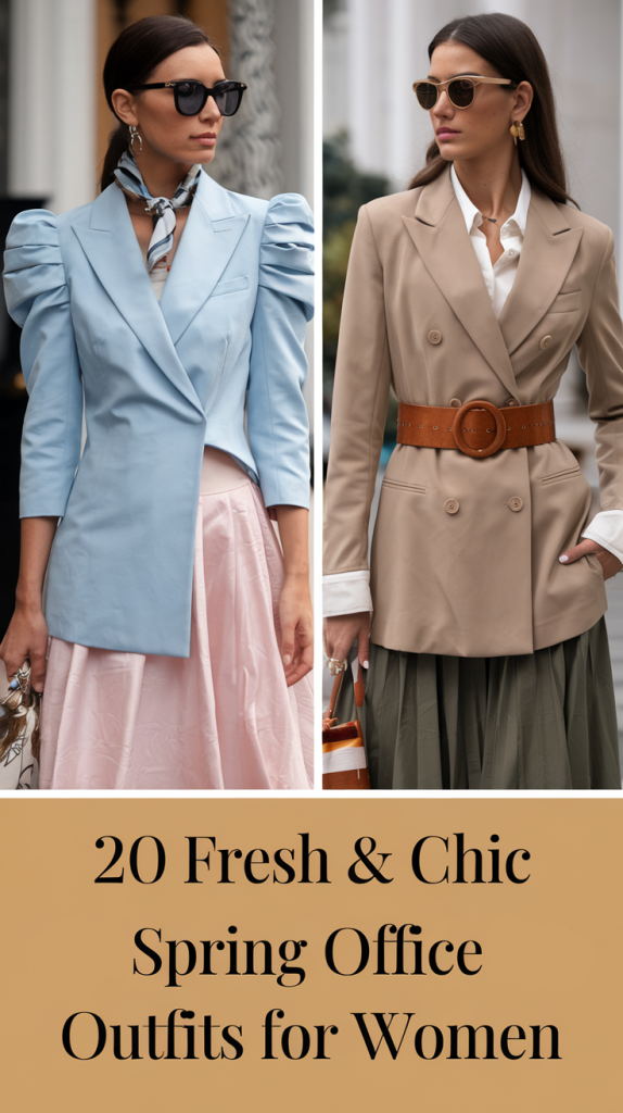 Fresh & Chic Spring Office Outfits for Women 2025: 20 Stylish Ideas