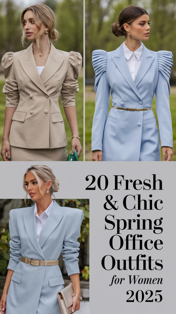 Fresh & Chic Spring Office Outfits for Women 2025: 20 Stylish Ideas