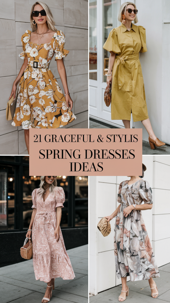 Graceful & Stylis Spring Dresses: 21 Stunning Ideas for 2025