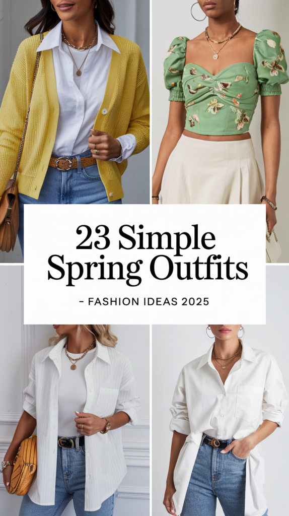 Simple Spring Outfits: 23 Fashionable Ideas for 2025