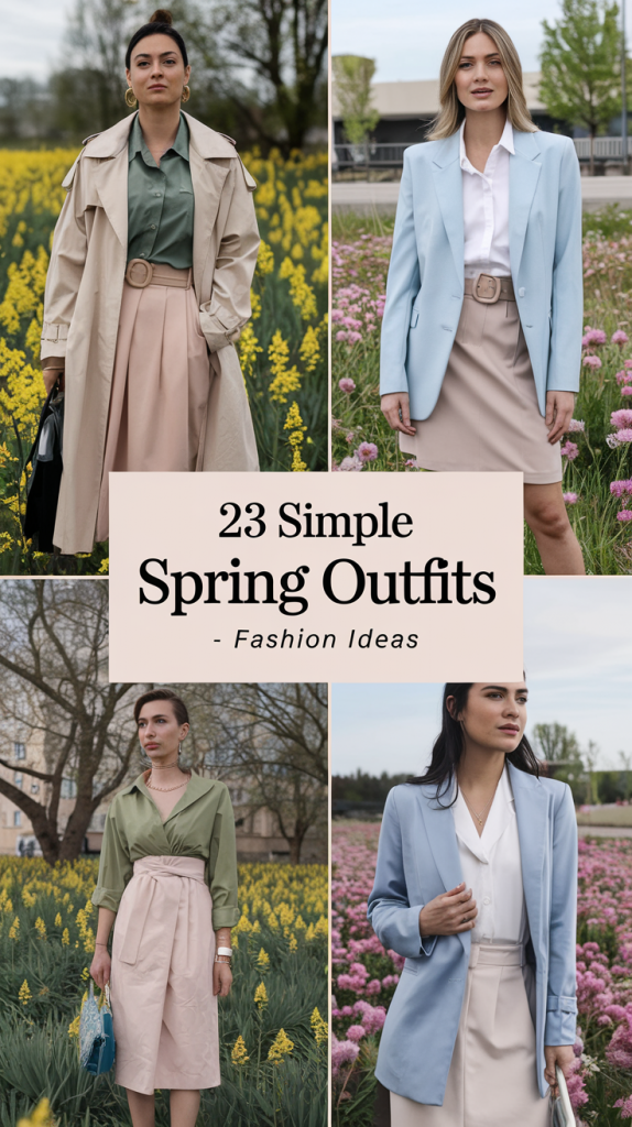 Simple Spring Outfits: 23 Fashionable Ideas for 2025