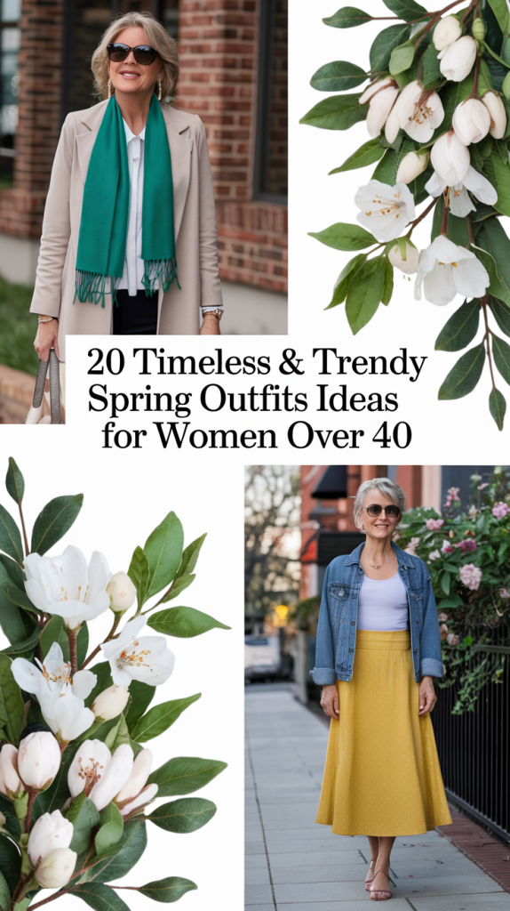 Timeless & Trendy Spring Outfits Ideas for Women Over 40 - 2025