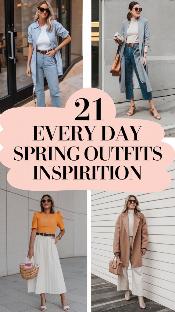 Every Day Spring Outfits Inspiration 2025: 21 Trendy Ideas for Stylish Looks