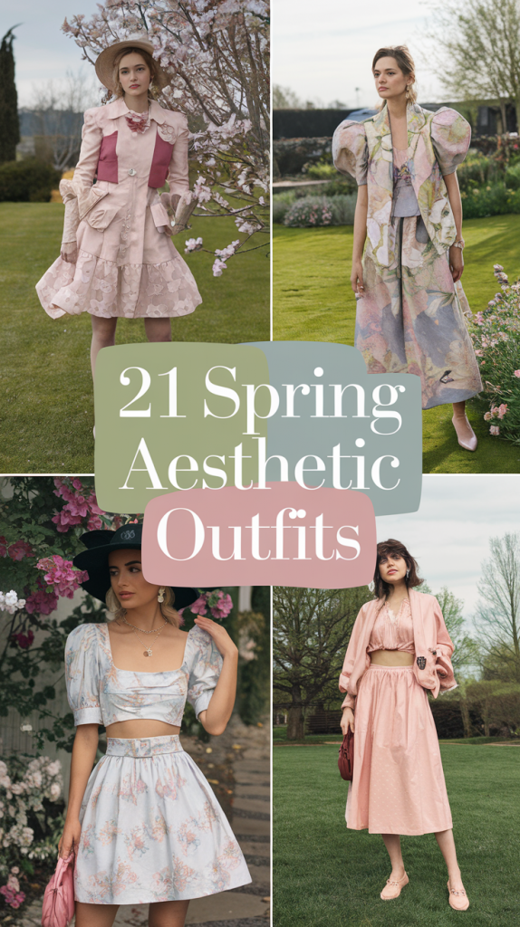 Spring Aesthetic Outfits 21 Ideas 2025