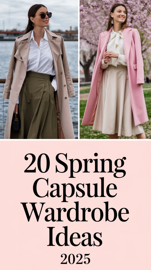 Spring Capsule Wardrobe 2025: 20 Ideas for a Stylish and Effortless Season