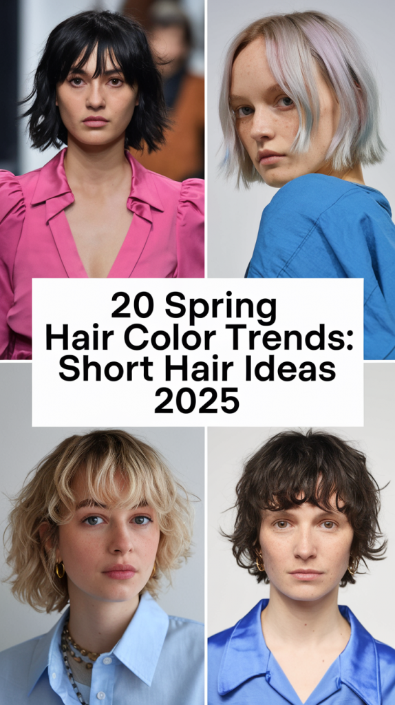 Spring Hair Color Trends for Short Hair 20 Ideas 2025