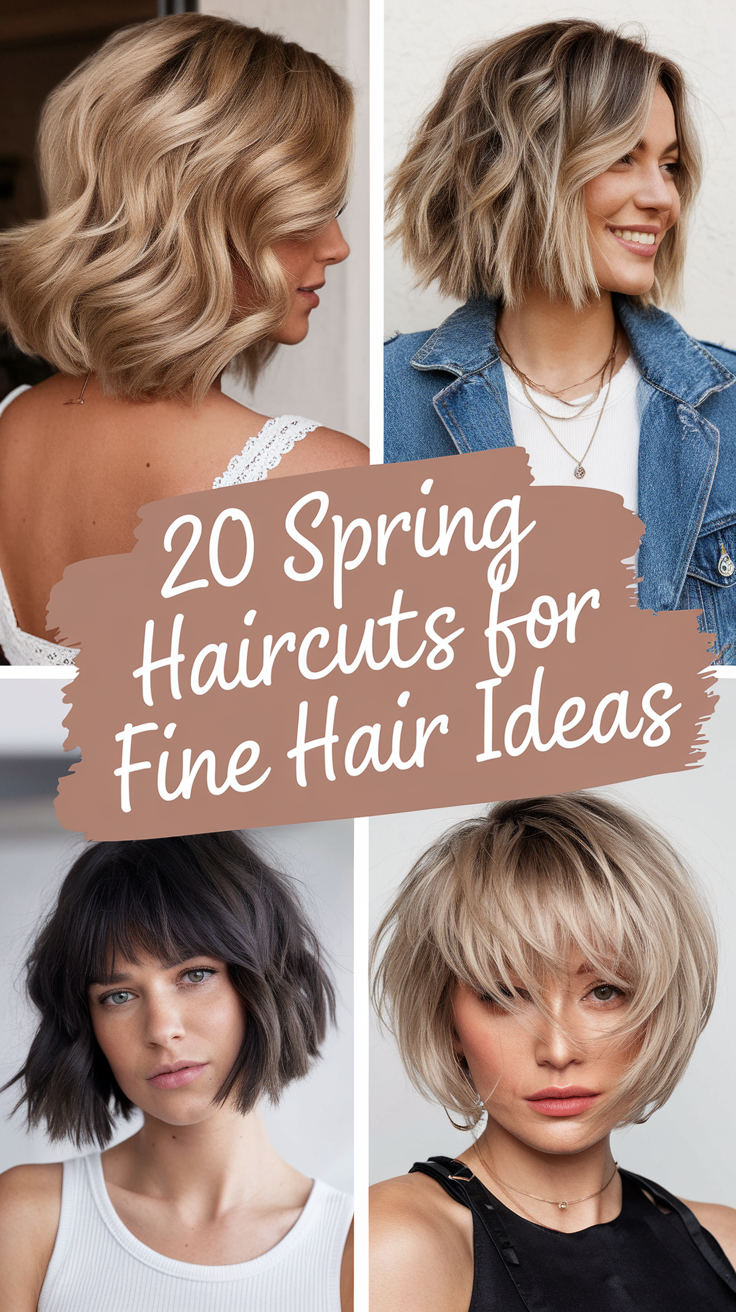 Spring Haircuts for Fine Hair 20 Ideas 2025