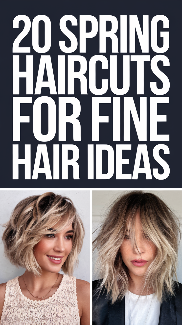 Spring Haircuts for Fine Hair 20 Ideas 2025