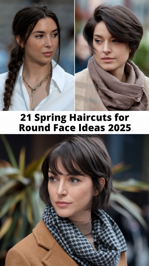 Spring Haircuts for Round Face 21 Ideas 2025