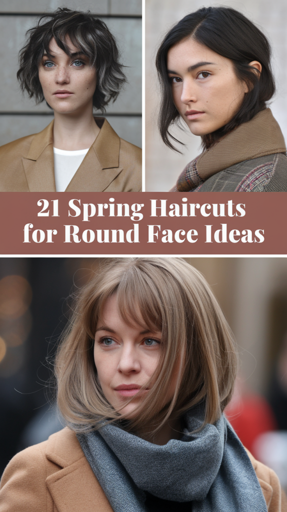 Spring Haircuts for Round Face 21 Ideas 2025