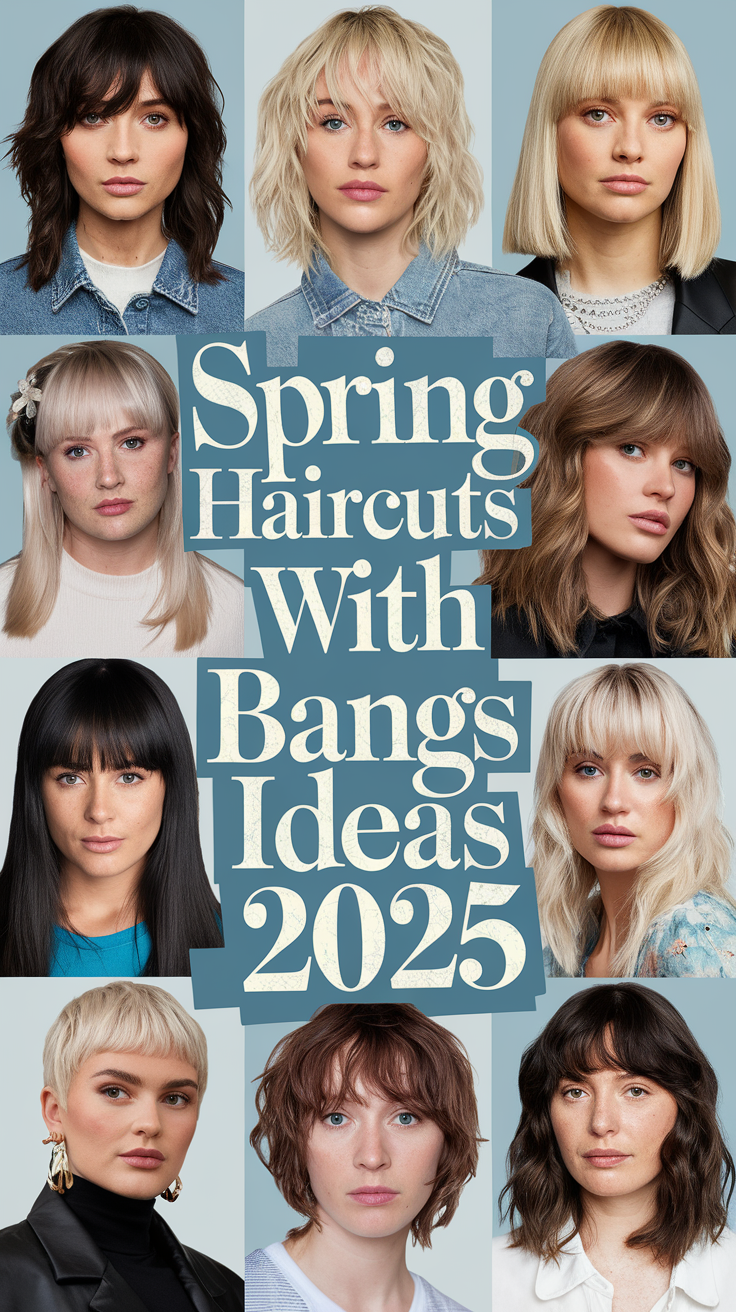 Spring Haircuts with Bangs 20 Ideas 2025