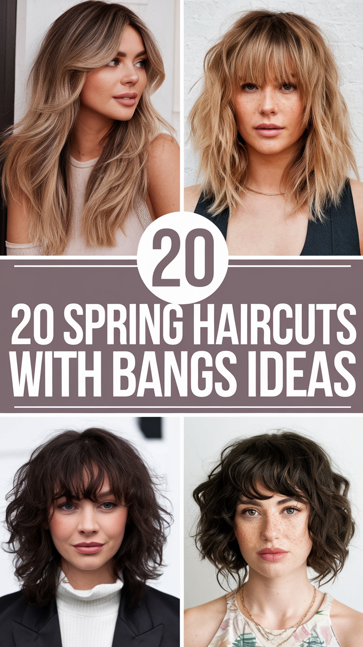 Spring Haircuts with Bangs 20 Ideas 2025