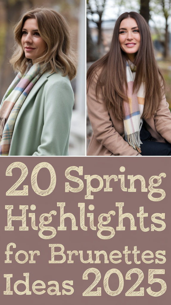 Spring Highlights for Brunettes: 20 Gorgeous Ideas for 2025