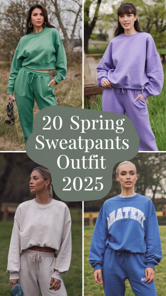 Spring Sweatpants Outfit 20 Ideas 2025