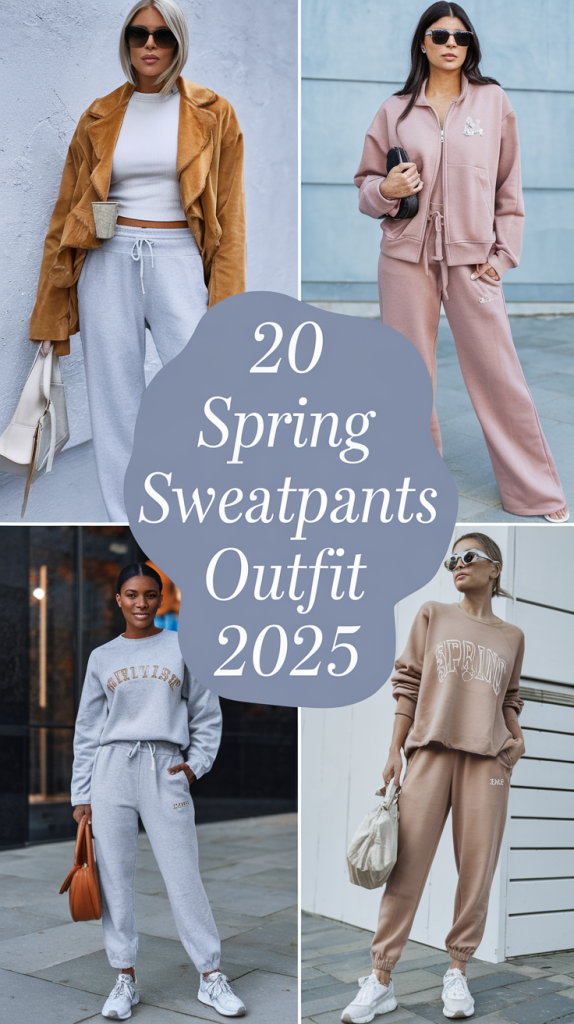 Spring Sweatpants Outfit 20 Ideas 2025