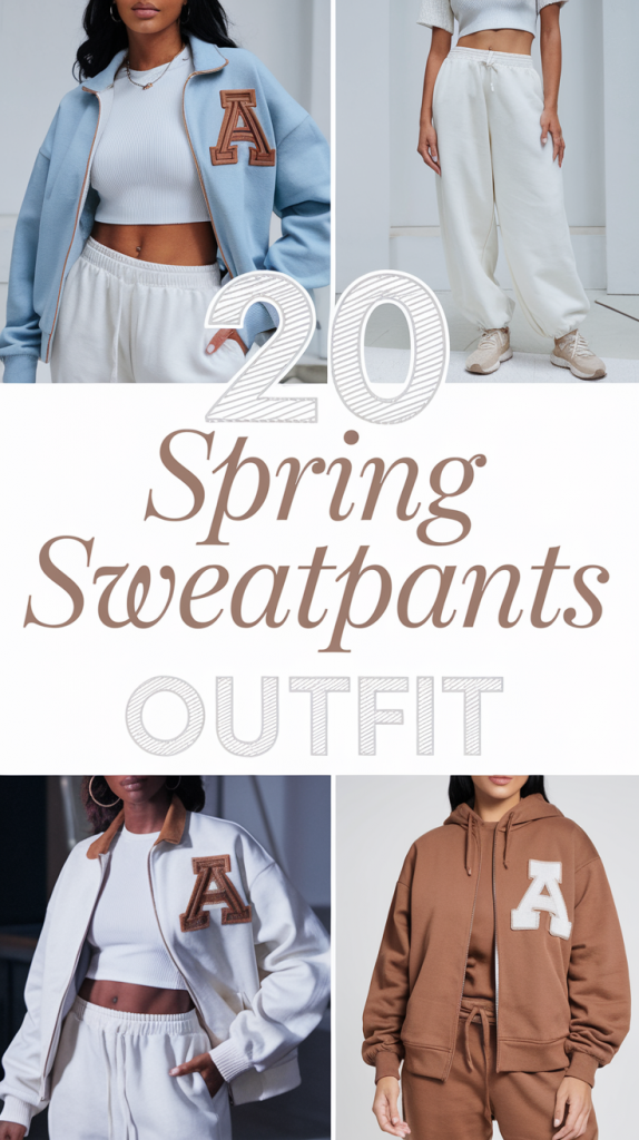 Spring Sweatpants Outfit 20 Ideas 2025